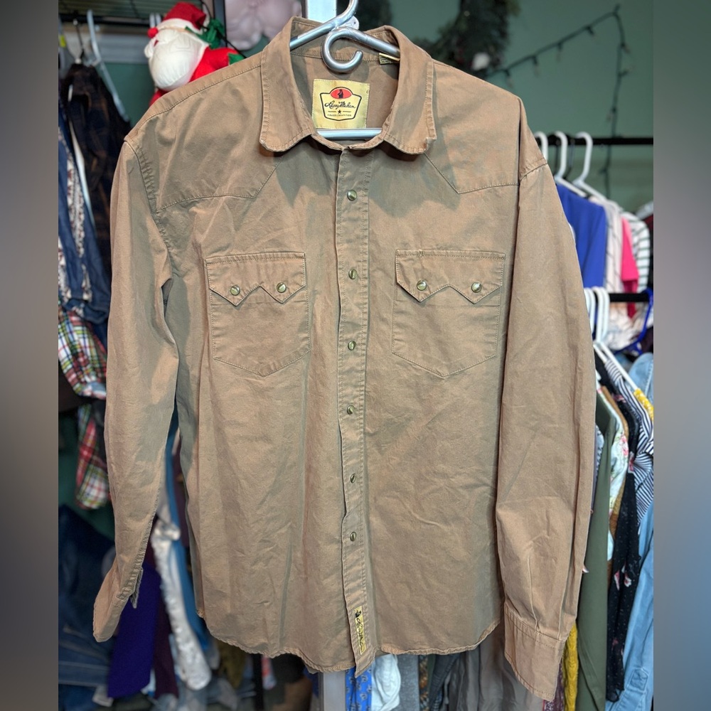 Larry Mahan Vintage Cowboy Collection Brown Shirt